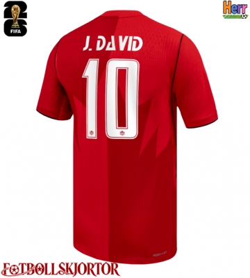 Kanada Jonathan David #10 Hemmatröja VM 2026 Kortärmad